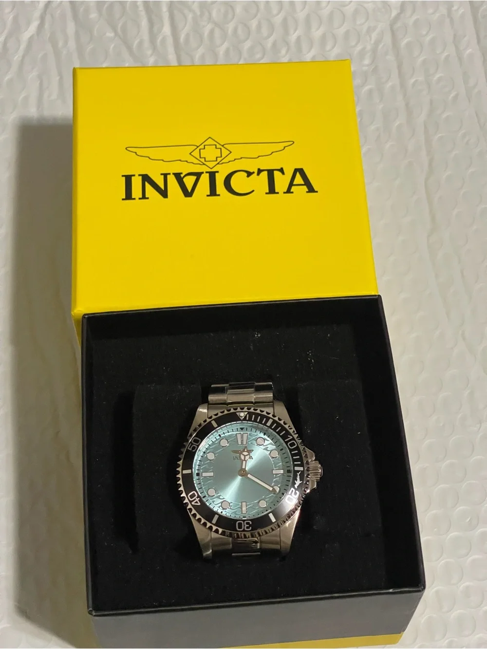 Invicta Pro Diver Crestcore Men's Watch - 43mm. Steel  Blue dial and black bezel